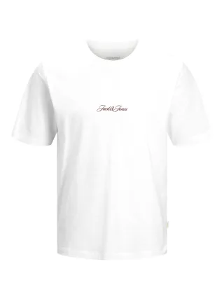 JACK&JONES - JORCASSIS AOP ELEMENT TEE SS CN Bright White - Gr. - XL