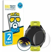 BROTECT Displayschutzfolie Fullscreen Schutzfolie für Garmin Forerunner 965, 2 Stück, Displayschutz Folie Fullcover Klar Transparent