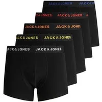 Jack & Jones Boxershorts Jack & Jones Herren 5er-Pack Boxer-Shorts JacBlack Unterwäsche Trunks