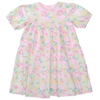 STACCATO - Md.-Kleid soft beige aop - Gr. - 110