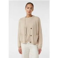 comma Cardigan Strickjacke Strickcardigan im Loose Fit aus Wollmix