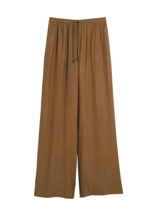 s.Oliver Red Label - Marlenehose mit weitem Bein braun - Gr. - 34