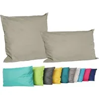JACK Dekokissen 2er Set Outdoor Lounge Deko Kissen Set 45x45cm + 30x50cm Inkl. Füllung, mit Lotus-Effekt, Robust, Strapazierfähig, für Innen & Außen geeignet