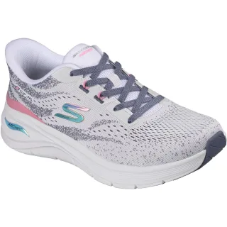 Skechers Arch Fit 3.0 Textil Damen Weißes Mesh/Multi Trim Trainer