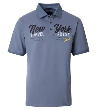 CASAMODA - Polo-Shirt blau - Gr. - 5XL