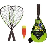 Talbot-Torro Speed-Badmintonschläger Set Speed 5500 (2xSchläger 170g,6xBälle,1xTasche)