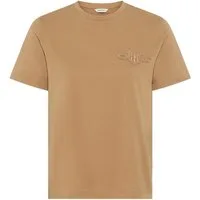 Gant T-Shirt REG TONAL SHIELD SS T-SHIRT Rundhals, Ton in Ton Stickerei