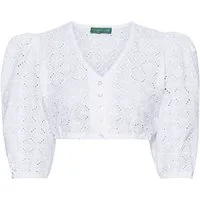 Country Line Dirndlbluse Dirndbluse aus Madeira-Spitze