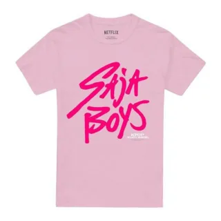 K-Pop Demon Hunters - "Saja Boys" T-Shirt für Herren/Damen Unisex (Hellrosa)