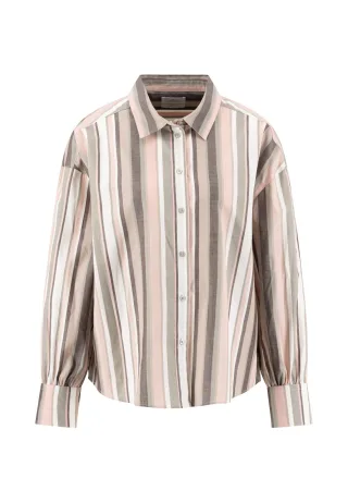 FYNCH-HATTON - BLOUSE MULTICOLOR STRIPE dusty green - Gr. - 36