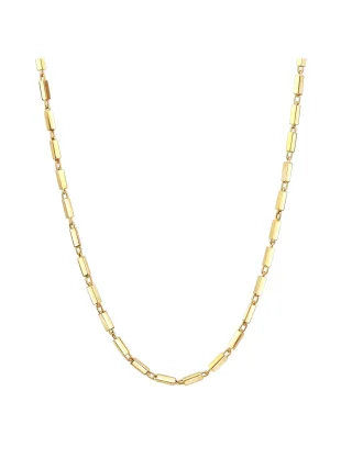 V Kette 925/- Sterling Silber vergoldet Stäbchen