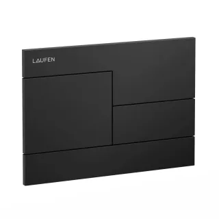 Laufen Betätigungsplatte SKYLINE INEO mit Zweimengenbetätigung schwarz matt, H9001187160001 H9001187160001