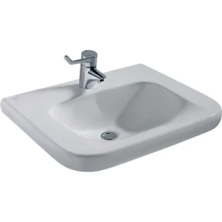 Ideal Standard Contour 21 Waschtisch E512301 mit Hahnloch, ohne Überlauf, unterfahrbar, 60x55,5x17,5cm, weiß