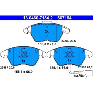 ATE Bremsbel?ge vorne Audi A1 A3 Seat Ibiza Skoda Fabia VW Jetta
