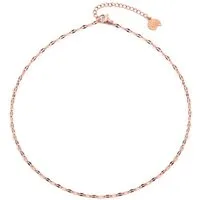 Hey Happiness Choker Rolo Kette Damen, Kurze Edelstahl Halskette ohne Anhänger, wasserfest