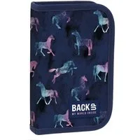 DERFORM Federtasche Pferde gefüllt mit 22 Teilen Federmäppchen Federmappe Mäppchen Pony, (22-tlg)