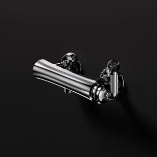 Steinberg Serie 355 Aufputz-Einhebelmischer 1/2" für Dusche, Chrom / Nero Marquina 355 1200