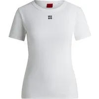 HUGO Kurzarmshirt T-Shirt Deloris - Gerade