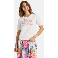 Lieblingsstück T-Shirt DianeL mit Stickerei, Rundhalsform