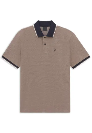 Bugatti Herren Poloshirt Modern Fit mit dezenter Stickerei