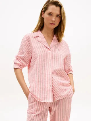 LS SEERSUCKER SHIRT Ithaca Fireworks - Gr. - XS