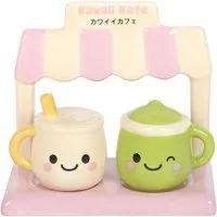 Something Different Salz- / Pfefferstreuer Kawaii Latte Anime Salz - und Pfefferstreuer mit Café-Halter