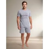 Henry Terre Shorty Pyjama Set Kurz - Vintage