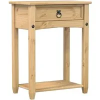 vidaXL Beistelltisch Konsolentisch Corona 55x35x73 cm Massivholz Kiefer (1-St)