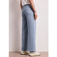 STREET ONE Stoffhose Wide Leg Hose mit Knopf-Details