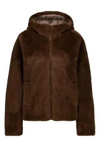 Garcia - Wendejacke mit Kapuze braun - Gr. - S
