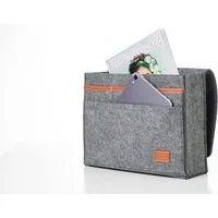 hausleben Betttasche Bettasche (Hellgrau), Sofa und Bett Organizer aus dickem Filz (1-tlg), Anti-Rutsch Aufbewahrungstasche Nachttisch Tasche Hängeaufbewahrung