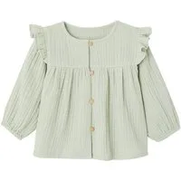vertbaudet Langarmhemd Mädchen Baby Volant-Bluse