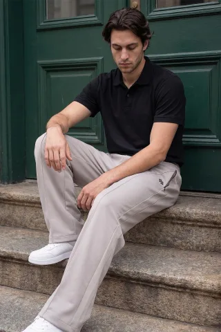 Herren Farbblockierte Palazzo-Hosen