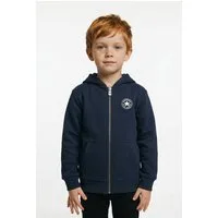 Converse Kapuzensweatjacke CNVB FLEECE CTP CHEST CORE FZ für Kinder geeignet, mit Kapuze, Langarm, aus Baumwolle und Polyester