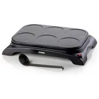 Domo Waffeleisen Crêpes-Maker DO8709P, 6 Pfännchen