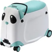 Berwin Kinderkoffer Panda Adventure Weiß-Hellblau, 4 Rollen