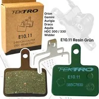 Tektro Scheibenbremse Tektro E10.11 Resin Fahrrad Scheibenbremsbeläge Performance Grün