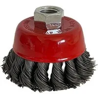 VaGo-Tools Drahtbürste 1x Topfbürste Drahtbürste 65mm gezopft Bürste Winkelschleifer & Flex