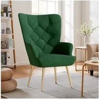 HawthyHome Polsterstuhl Eleganter Polstersessel, Schminktisch Stuhl mit Metallbeinen (1 St), Perfekt für Wohnzimmer, Schlafzimmer oder Schminktisch