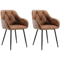 Woltu Polsterstuhl (Set, 2 St), Esszimmerstühle Ergonomisches Design Stuhl