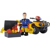 SIMBA Spielzeug-Auto Feuerwehrmann Sam, Quad Mercury mit Figur