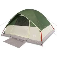 vidaXL Kuppelzelt Kuppel-Familienzelt 6 Personen Grün Wasserdicht, (1 tlg)