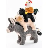 Uni-Toys Kuscheltier Bremer Stadtmusikanten - 32 cm - Märchen, Plüsch-Figur - Plüschtier, zu 100 % recyceltes Füllmaterial