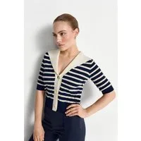 RICHROYAL Cardigan Regular fit mit Matrosenkragen