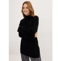 bonprix Strickpullover aus Viskosemischung, Oversize Passform, Po-bedeckende Länge