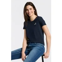 MUSTANG T-Shirt normale Passform, Kurzarm-Design