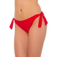 Aquarti Bikini-Hose Damen Bikinihose seitlich zum Binden Hüftslip in schönen Unifarben