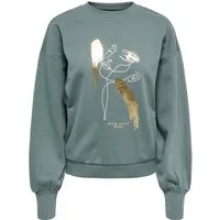 ONLY Sweatshirt ONLBROOKY L/S PRINT UB CS SWT Baumwollmischung, regular fit