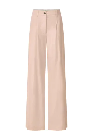 Rich & Royal - Cotton wide leg pants soft papaya - Gr. - 36
