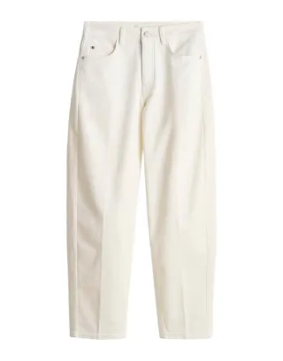OPUS PANTS - Barrel Fit Hose - Mari clear beige - Gr. - L28
